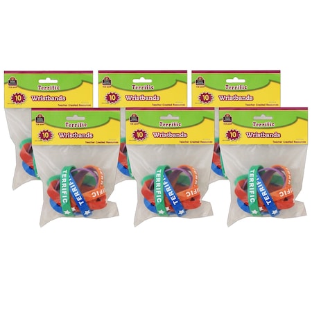 Teacher Created Resources Terrific Wristbands, PK60 TCR6549